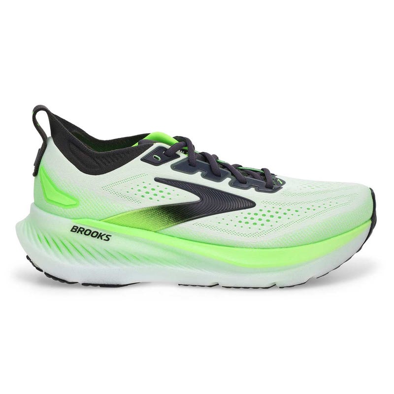 Men's Glycerin 23 Lace Up Performance Sneaker - White/Phantom/Green Gecko