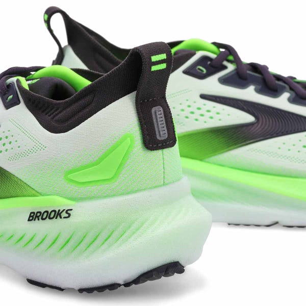 Men's Glycerin 23 Lace Up Performance Sneaker - White/Phantom/Green Gecko