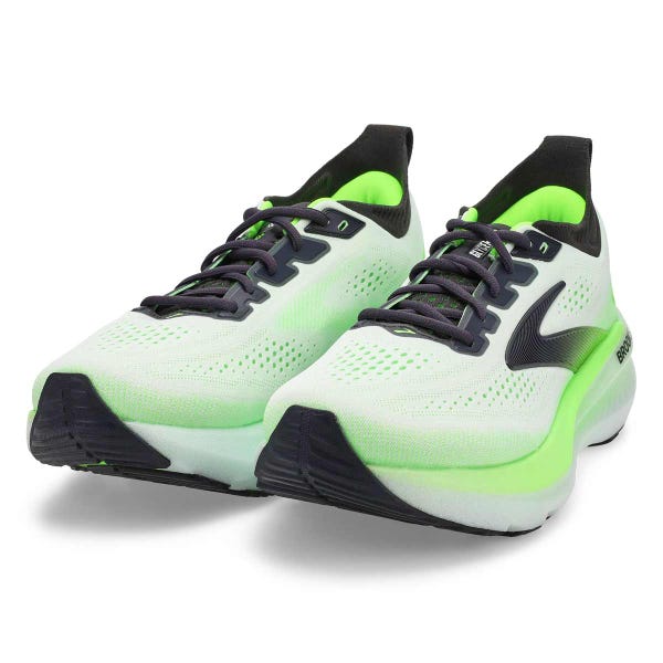 Men's Glycerin 23 Lace Up Performance Sneaker - White/Phantom/Green Gecko