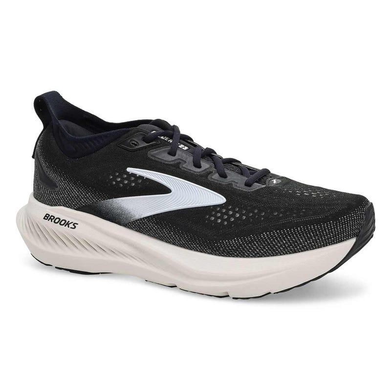 Men's Glycerin 23 Lace Up Wide Performance Sneaker - Black/Grey/White