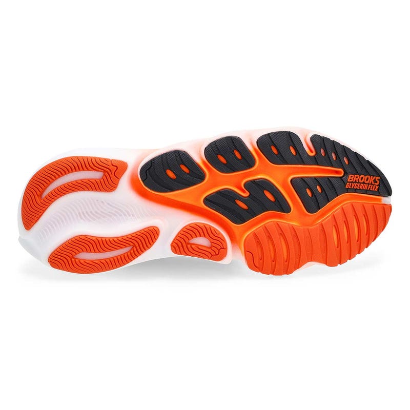 Men's Glycerin Flex Lace Up Performance Sneaker - Black/Orange