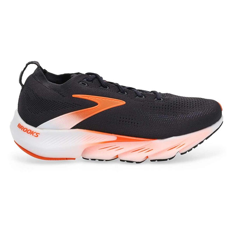 Men's Glycerin Flex Lace Up Performance Sneaker - Black/Orange