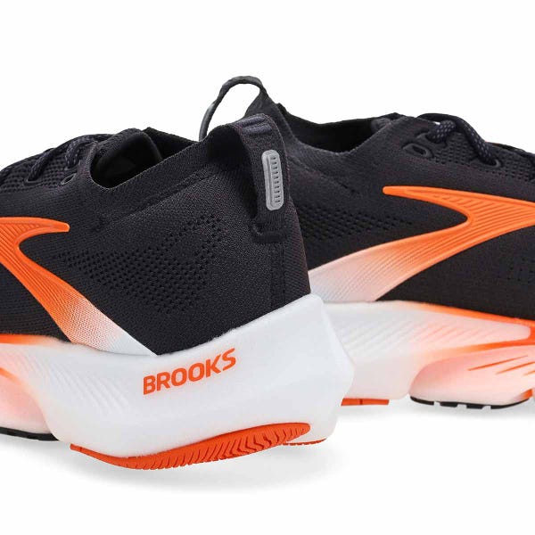 Men's Glycerin Flex Lace Up Performance Sneaker - Black/Orange