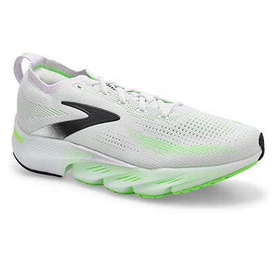 Mns Glycerin Flex Lace Up Performance Sneaker - White/Green Gecko/Phantom