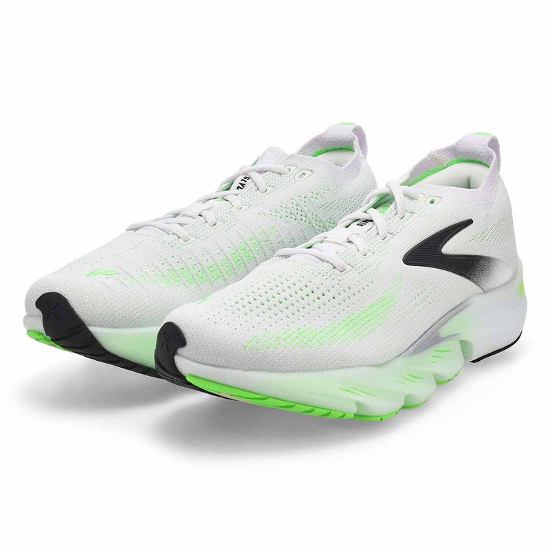 Men's Glycerin Flex Lace Up Performance Sneaker - White/Green Gecko/Phantom