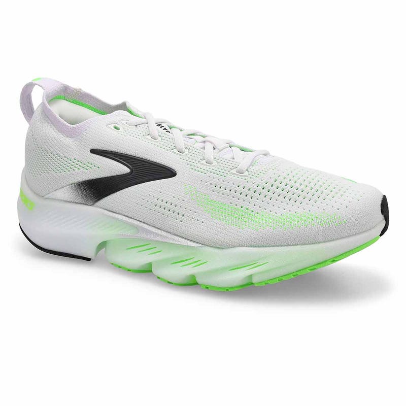 Men's Glycerin Flex Lace Up Performance Sneaker - White/Green Gecko/Phantom