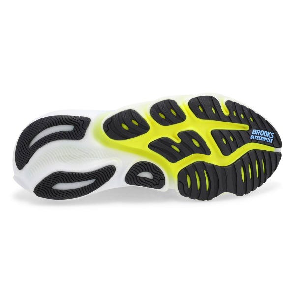 Men's Glycerin Flex Lace Up Performance Sneaker - White/Cyber Yellow/Nightlife
