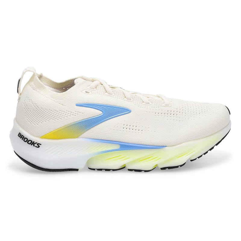 Men's Glycerin Flex Lace Up Performance Sneaker - White/Cyber Yellow/Nightlife