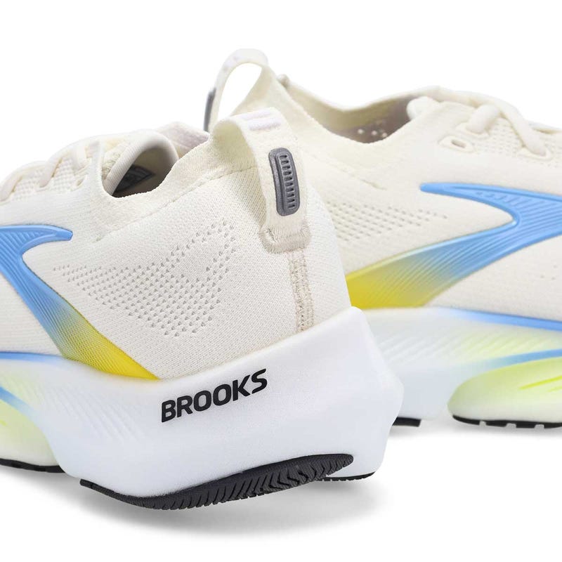 Men's Glycerin Flex Lace Up Performance Sneaker - White/Cyber Yellow/Nightlife