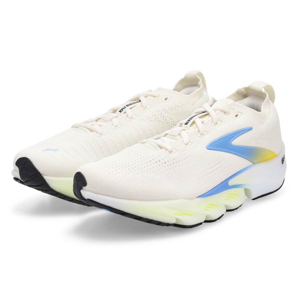 Men's Glycerin Flex Lace Up Performance Sneaker - White/Cyber Yellow/Nightlife