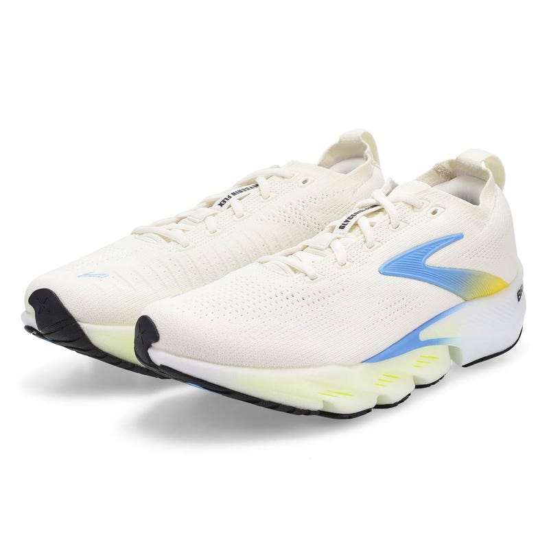 Men's Glycerin Flex Lace Up Performance Sneaker - White/Cyber Yellow/Nightlife