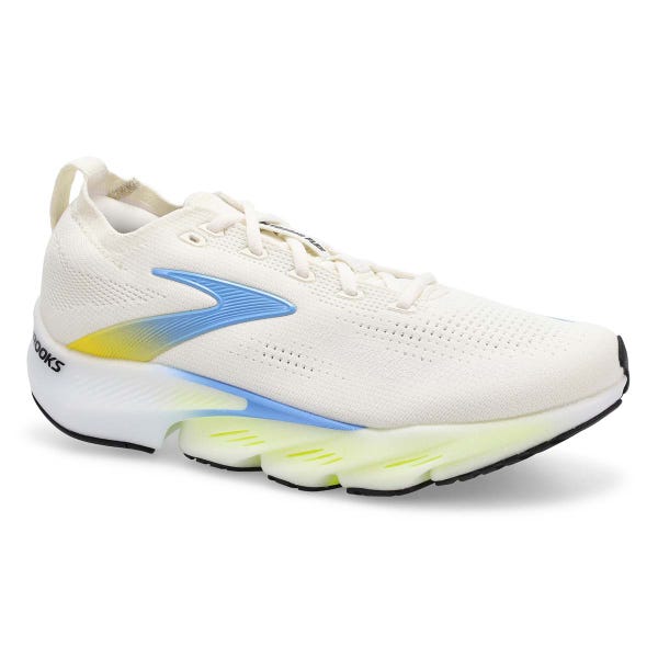 Men's Glycerin Flex Lace Up Performance Sneaker - White/Cyber Yellow/Nightlife
