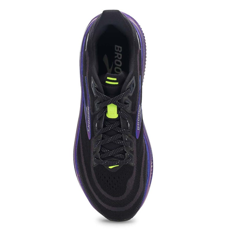 Men's Ghost 18 Lace Up Performance Sneaker - Black/Silver/Chameleon
