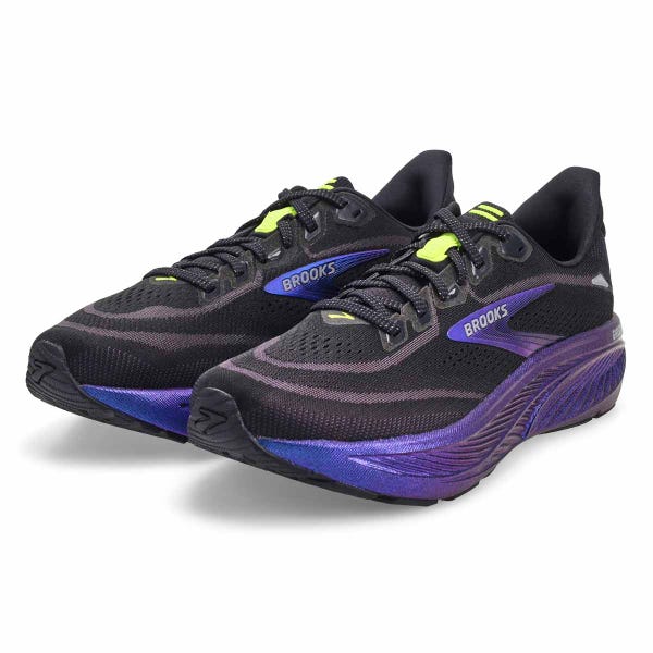Men's Ghost 18 Lace Up Performance Sneaker - Black/Silver/Chameleon