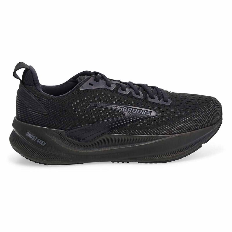 Men's Ghost Max 4 Lace-Up Running Shoe - Black/Ebony