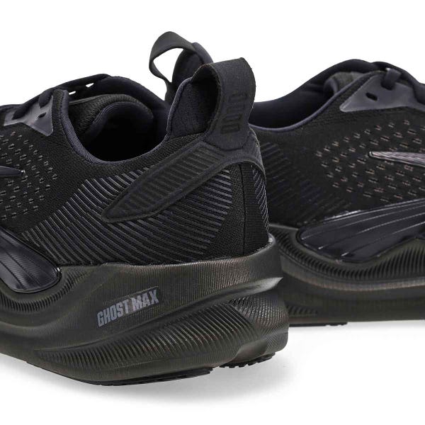 Men's Ghost Max 4 Lace-Up Running Shoe - Black/Ebony