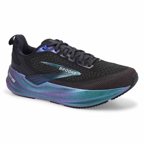 Men's Ghost Max 4 Lace Up Performance Sneaker - Black/Silver/Chameleon