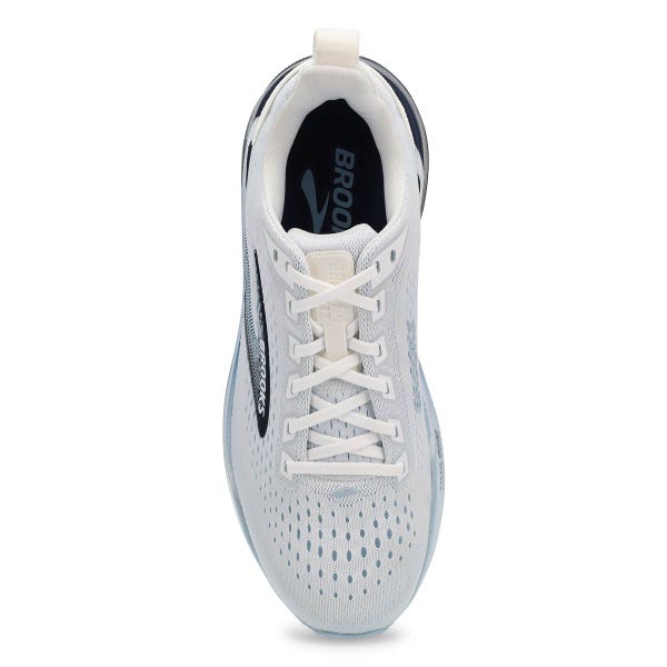 Mens Ghost Max 4 Lace-Up Performance Sneaker - White/Navy/Blue