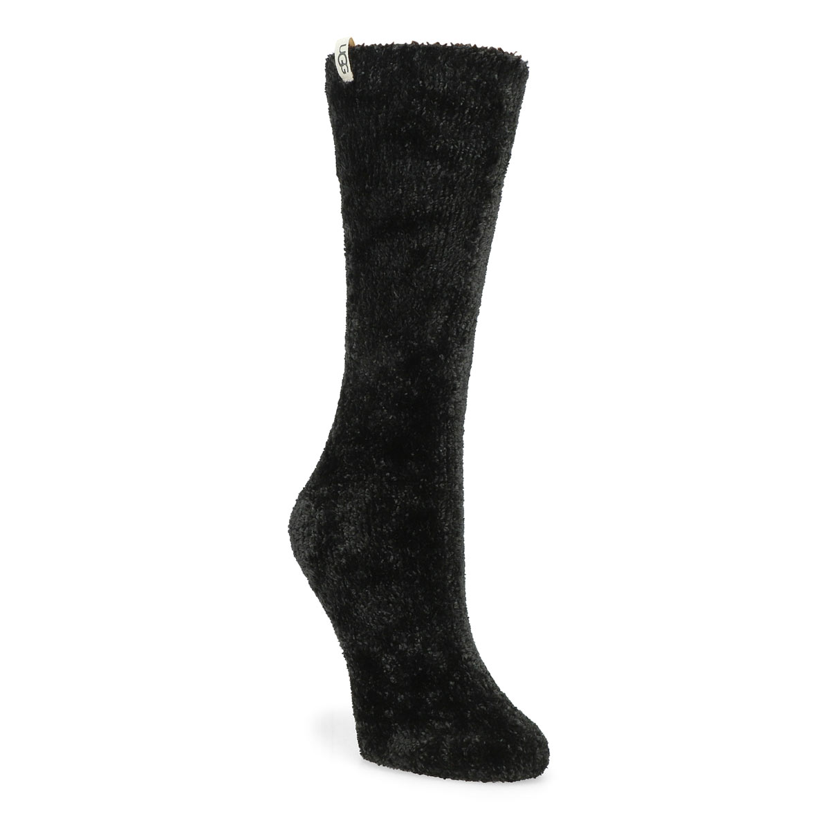 Chaussettes mi-mollet LEDA COZY, noir, femmes