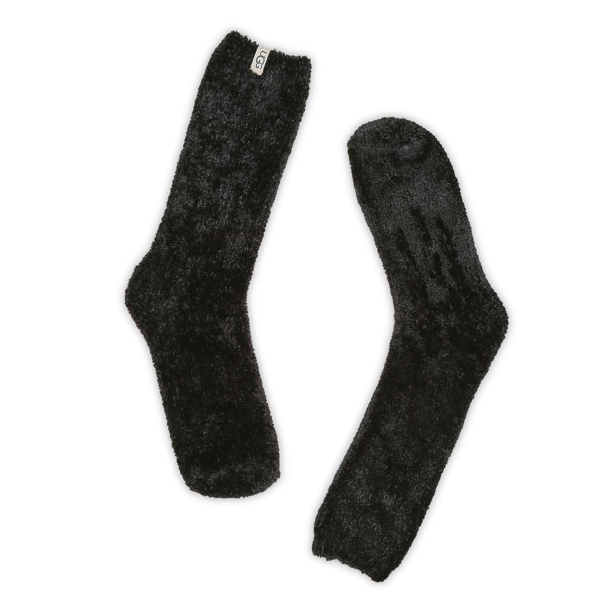 Chaussettes mi-mollet LEDA COZY, noir, femmes