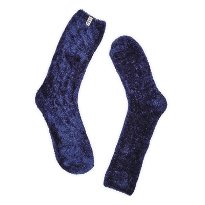 Lds Leda Cozy Crew Sock - Navy