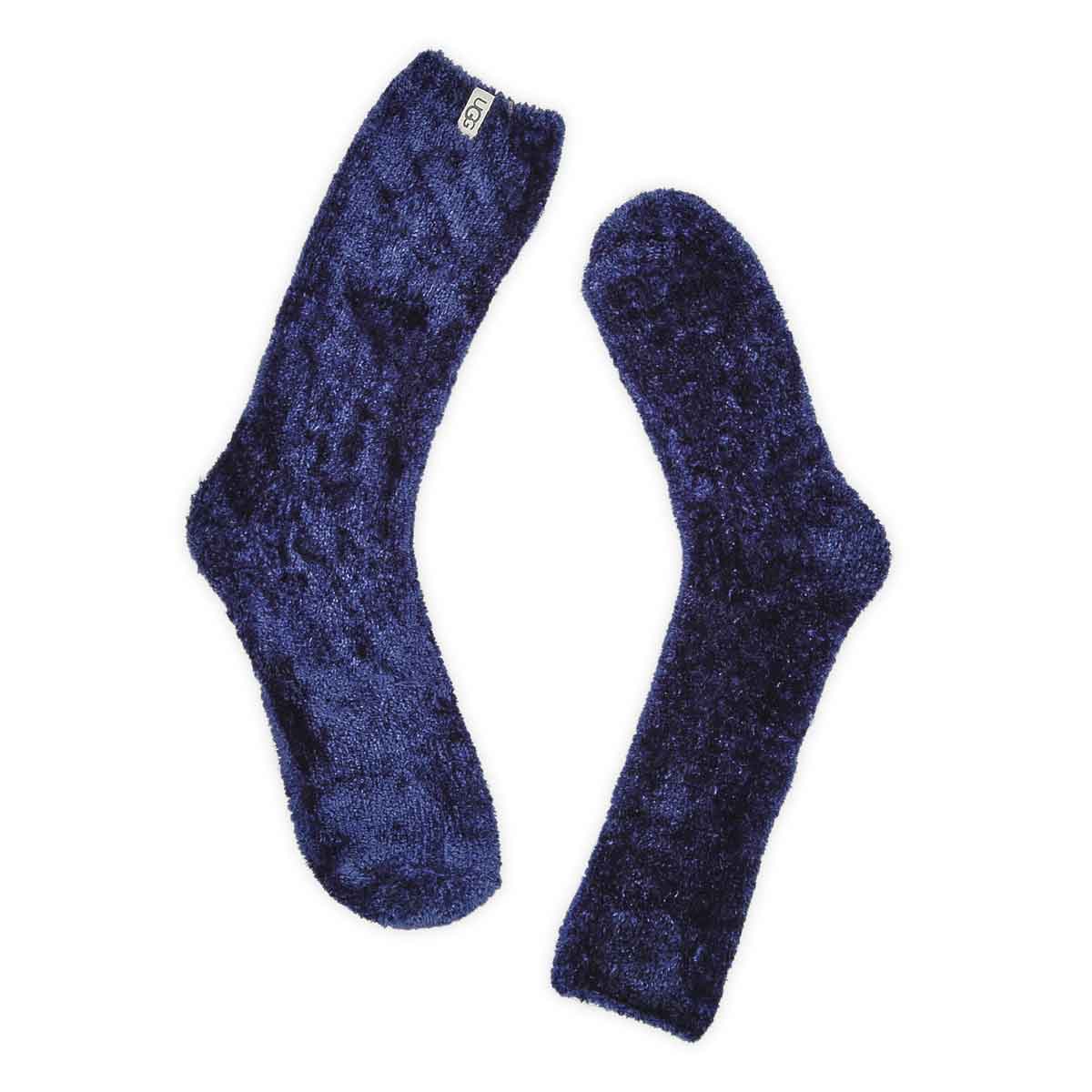 Women's Leda Cozy Crew Sock - Navy