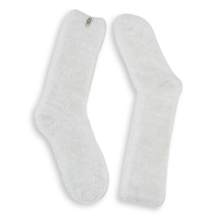 Chaussettes mi-mollet LEDA COZY, blanc, femmes