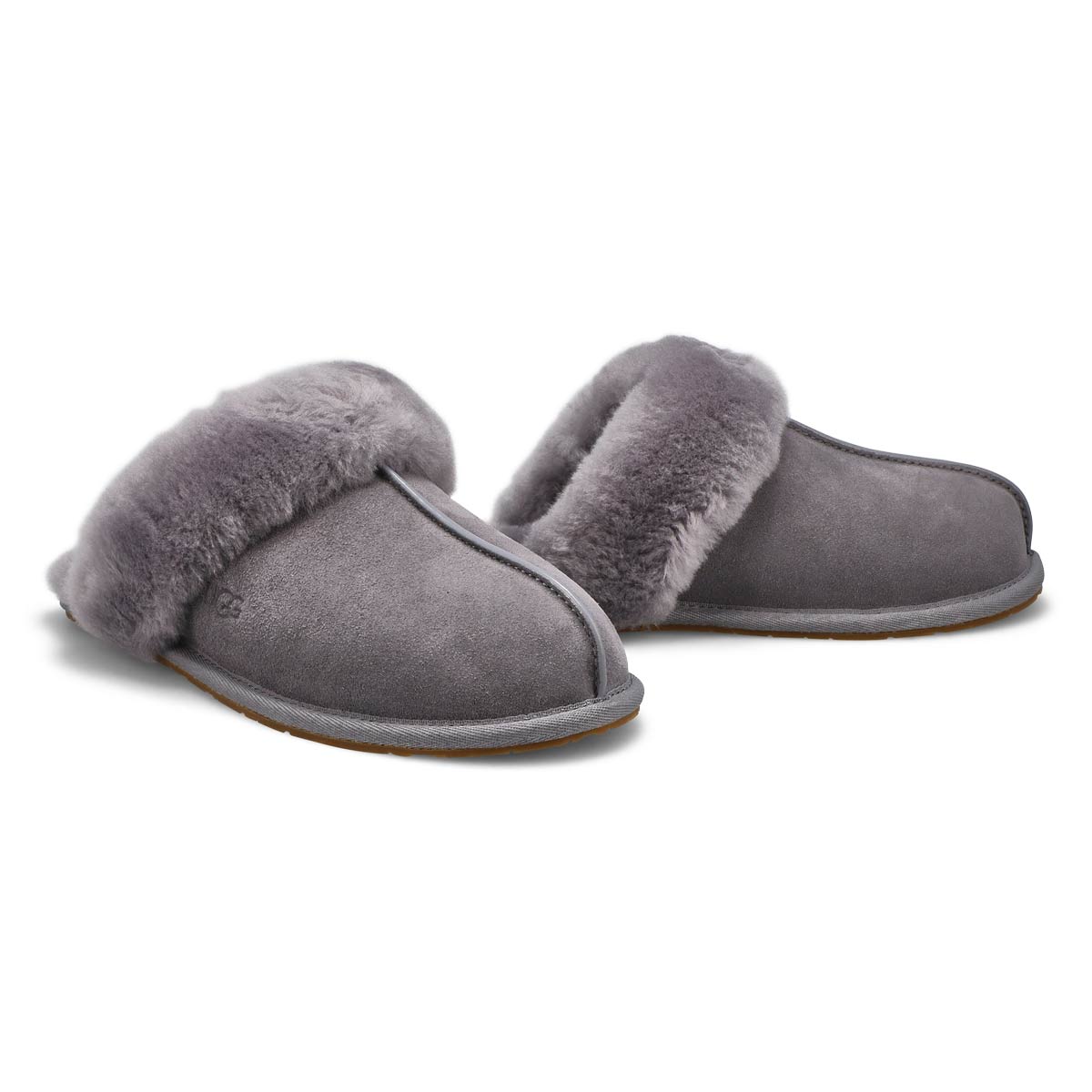 Pantoufle en mouton SCUFFETTE II, gris, femmes