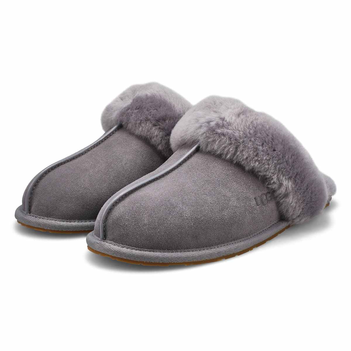 Pantoufle en mouton SCUFFETTE II, gris, femmes