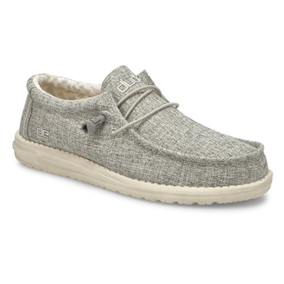 Mns Wally Linen Casual Shoe - Iron