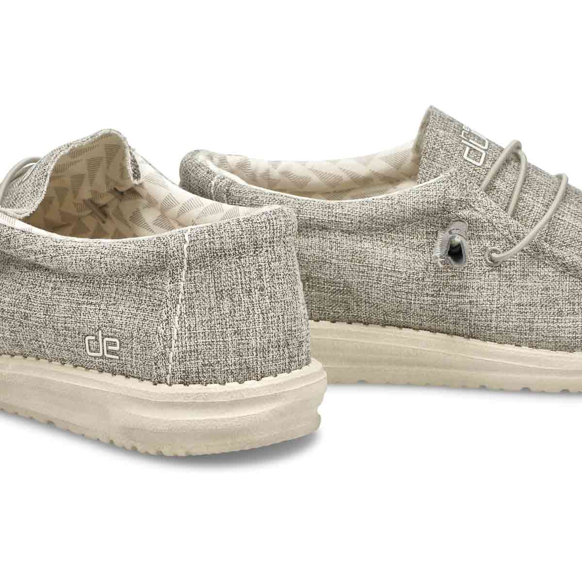 Men's Wally Linen Casual Shoe -  Iron