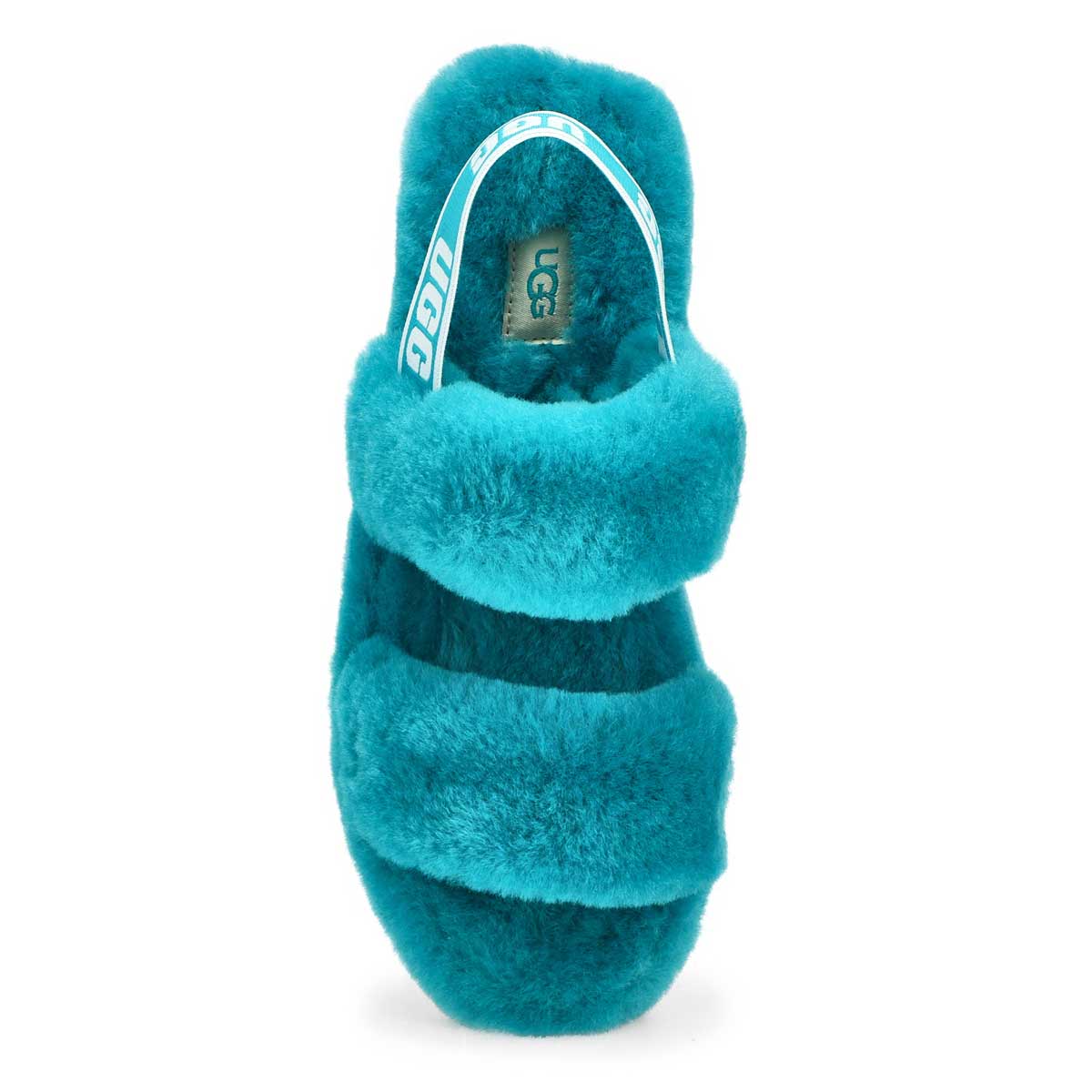 Pantoufle en mouton OH YEAH, bleu aqua, femmes