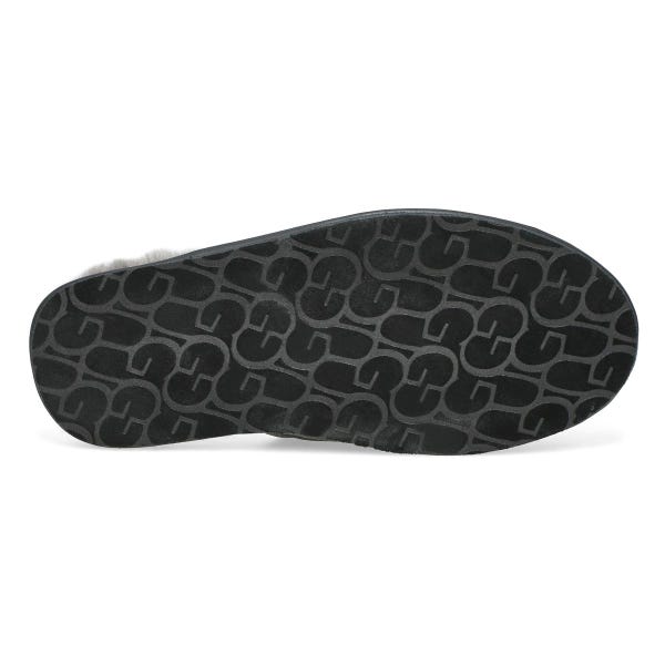 Pantoufles en cuir SCUFF, noir, hommes