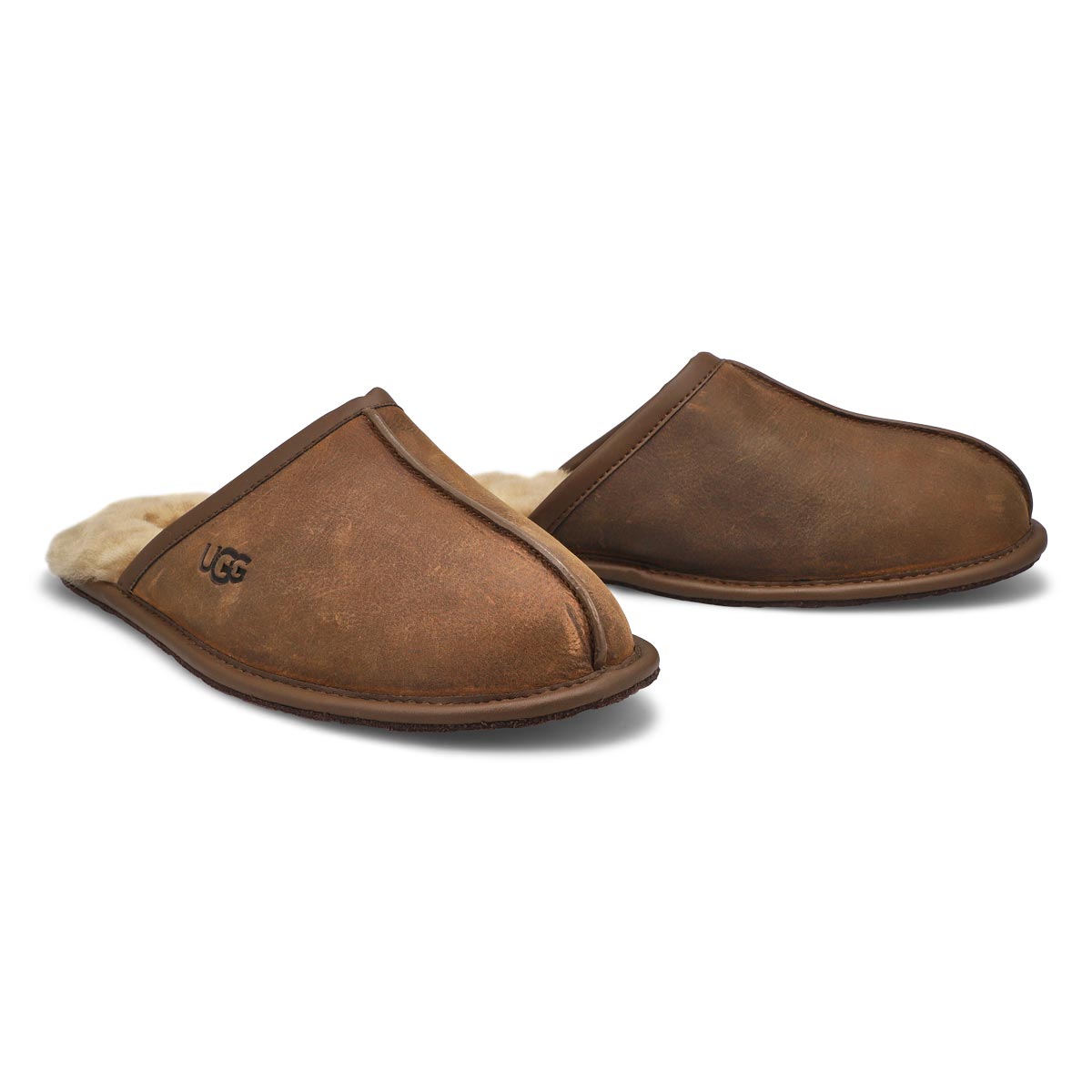 Men's Scuff Sheepskin Slipper - Tan