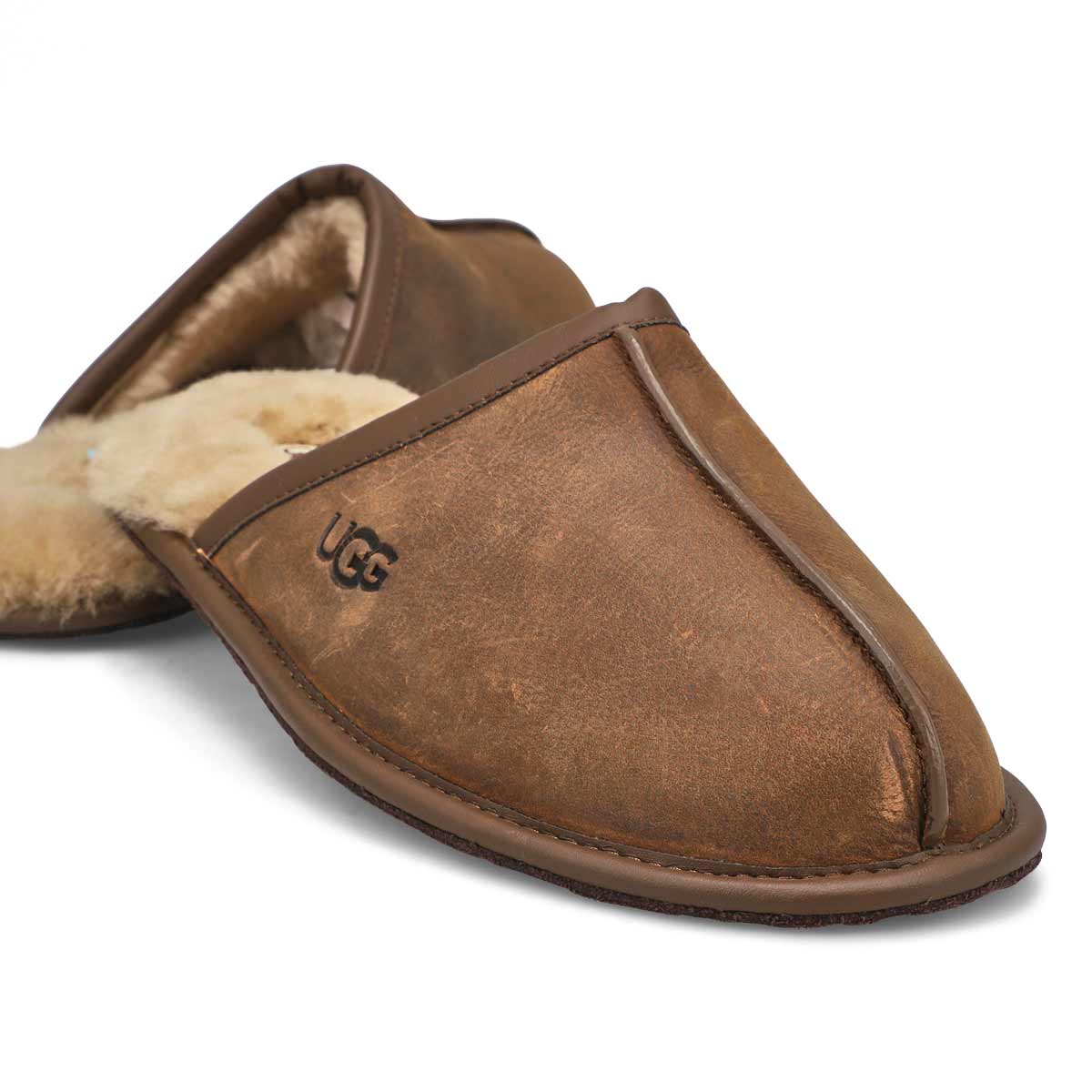 Men's Scuff Sheepskin Slipper - Tan