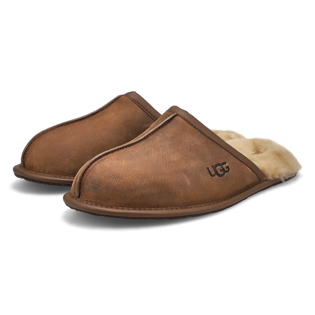 Men's Scuff Sheepskin Slipper - Tan