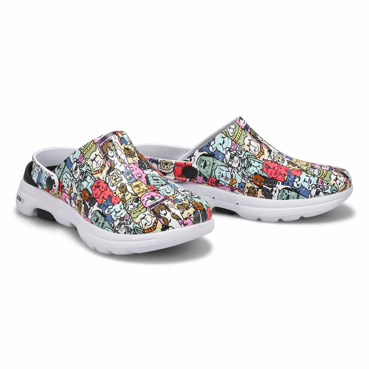 Women's Foamies GOwalk 5 Dog Lover - Black/Multi