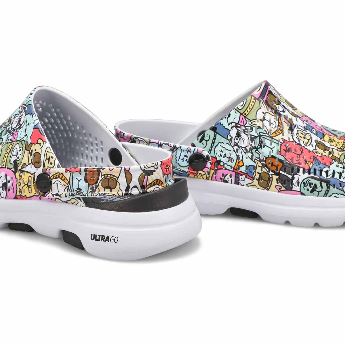 Women's Foamies GOwalk 5 Dog Lover - Black/Multi