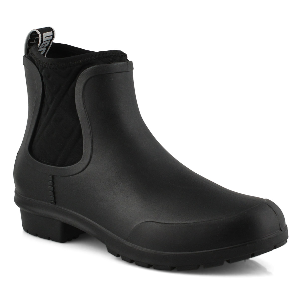 womens black chelsea rain boots