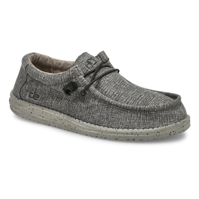 Mns Wally L Stretch Casual Shoe - Steel