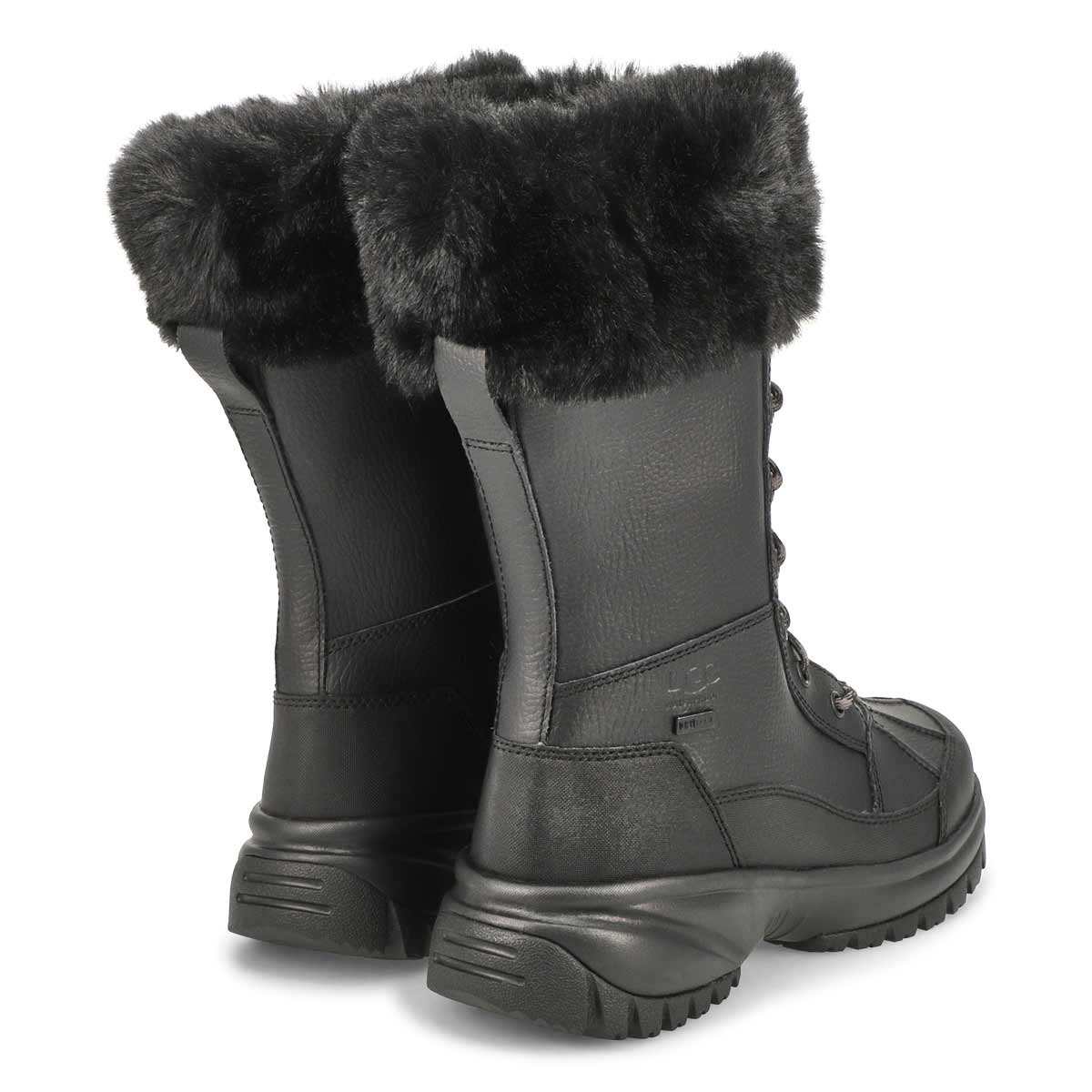 Botte d'hiver Yose Tall Fluff noir femme