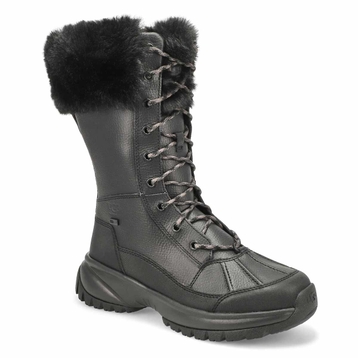 Women's Yose Tall Fluff Winter Boot - Black