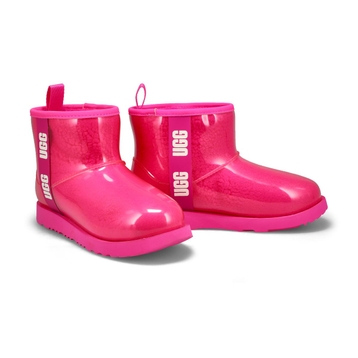 Girl's Classic Clear Mini II Fashion Boot - Rose