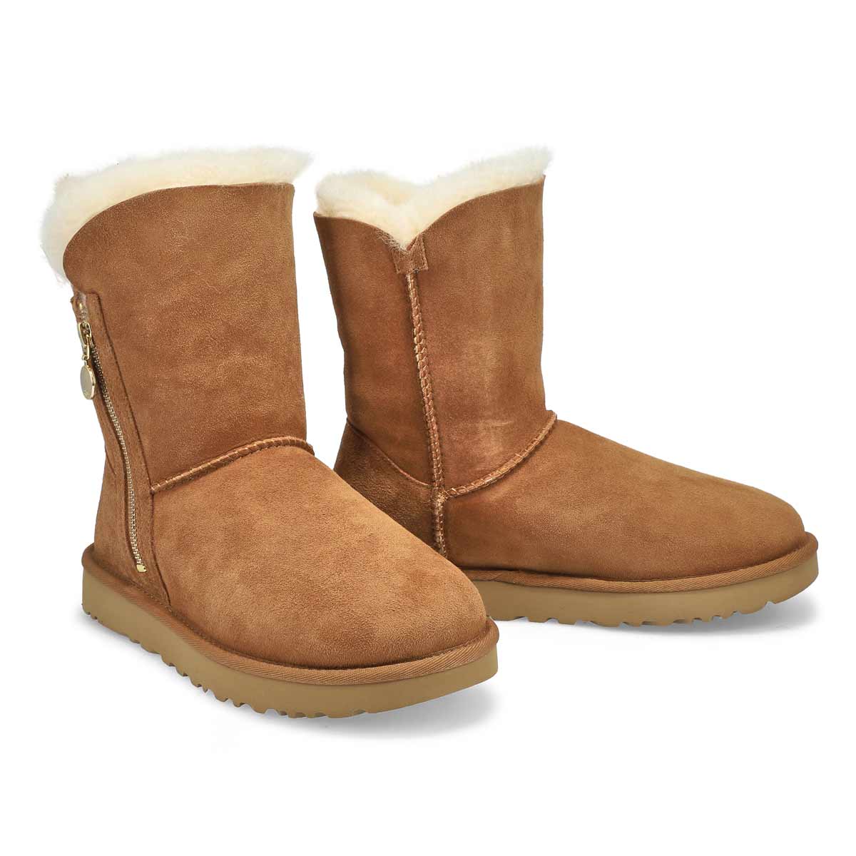 Women's Bailey Zip Short Boot - Chestnut