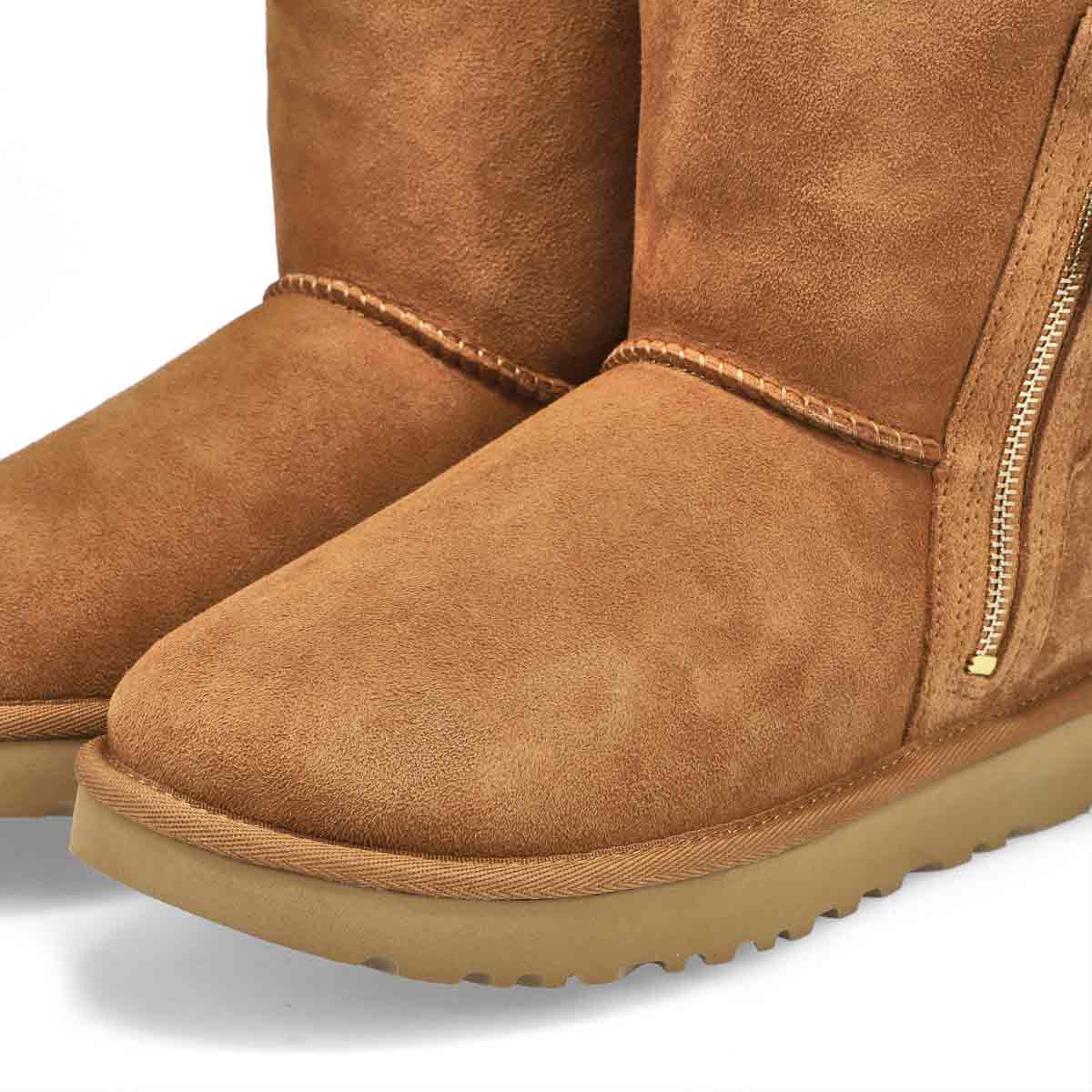 Women's Bailey Zip Short Boot - Chestnut