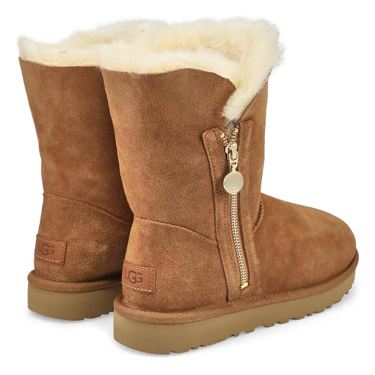 Women's Bailey Zip Short Boot - Chestnut