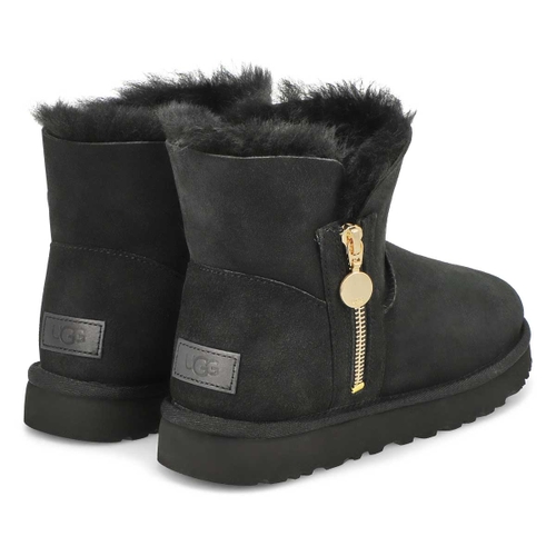 UGG Women's BAILEY ZIP MINI black boots