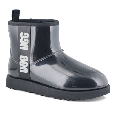 Lds Classic Clear Mini Casual Boot - Blk