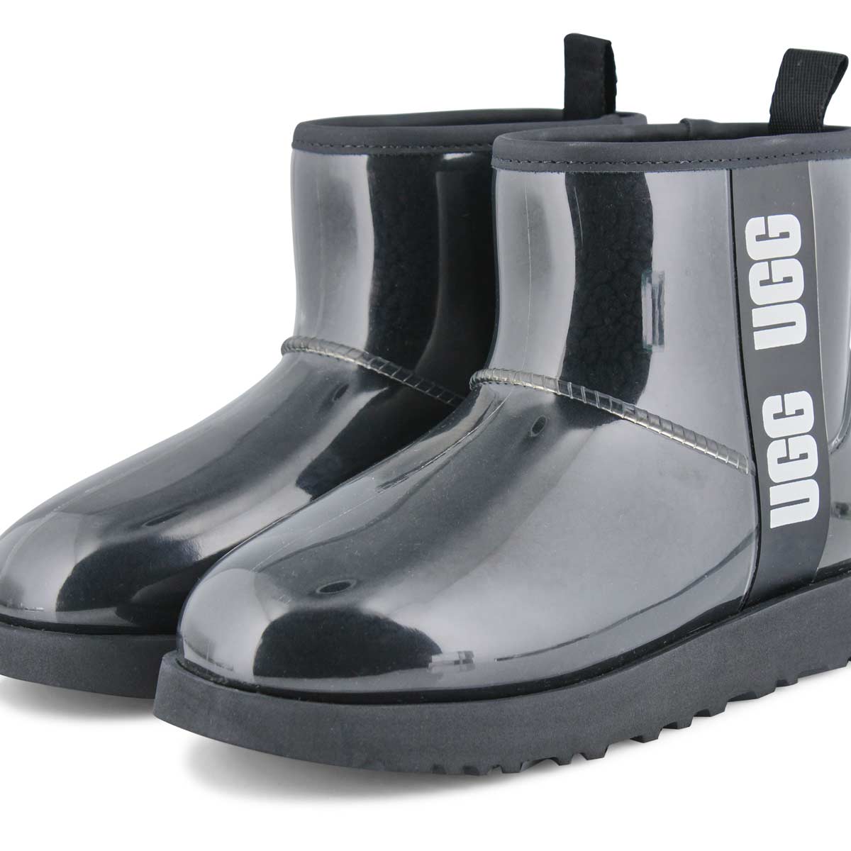 UGG Women's Classic Clear Mini Boot - Black | SoftMoc.com