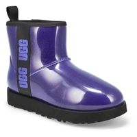Women's Classic Clear Mini Boot - Violet/Black